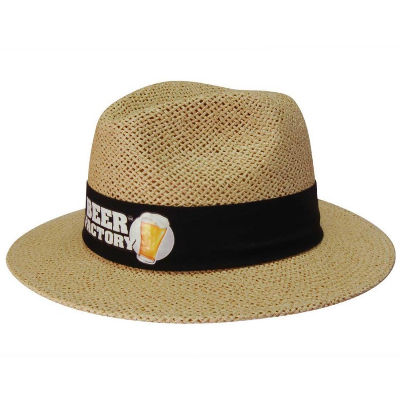 Madrid Style String Straw Hat | Corporate Branded & Printed Promotional ...