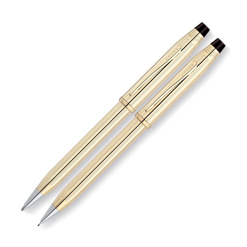 Cross Century II 10 Carat Gold Pen And Pencil Set | Corporate Branded ...