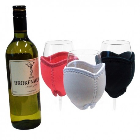 wine glass stubby holder