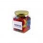 Jelly Beans in Glass Square Jar 170G (Mixed Colours or Corporate Colours)