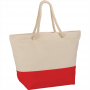 Zippered 12oz Cotton Canvas Rope Tote